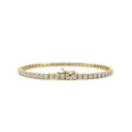 MEN’S 10K YELLOW GOLD 3.54CT ILLUSION SETTING DIAMOND TENNIS BRACELET