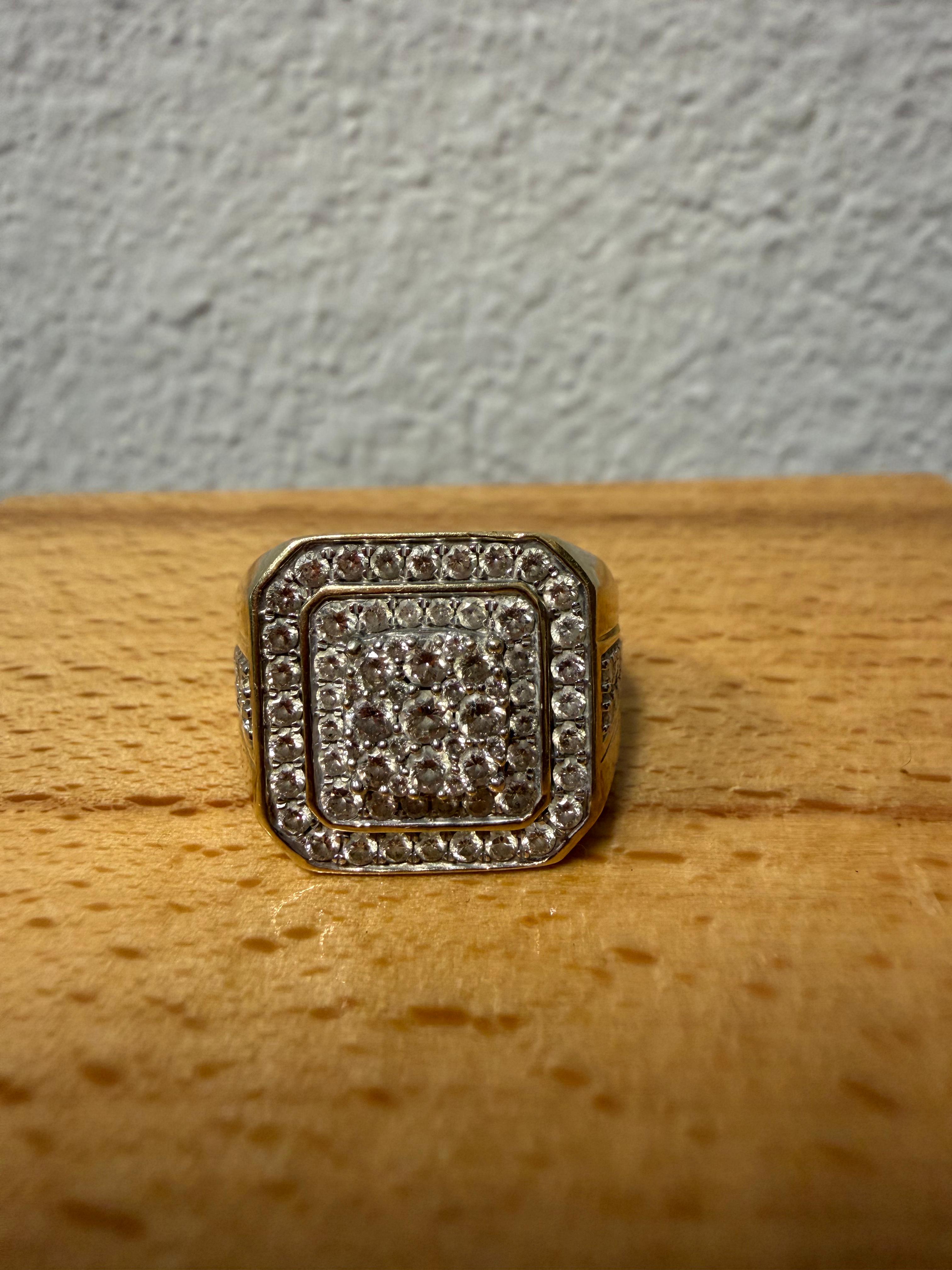 McAllen Jewelers 10K YELLOW GOLD WITH ABOUT 1.2TCW DIAMONDS RING